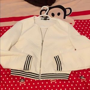 White Bomber Jacket